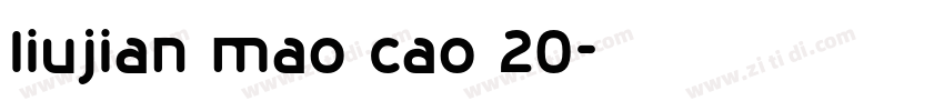 liujian mao cao 20字体转换